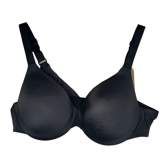 SKIMS NWT Smoothing Intimates Full Coverage Lightly Lined Bra Onyx Black 38DD - Picture 2 of 9